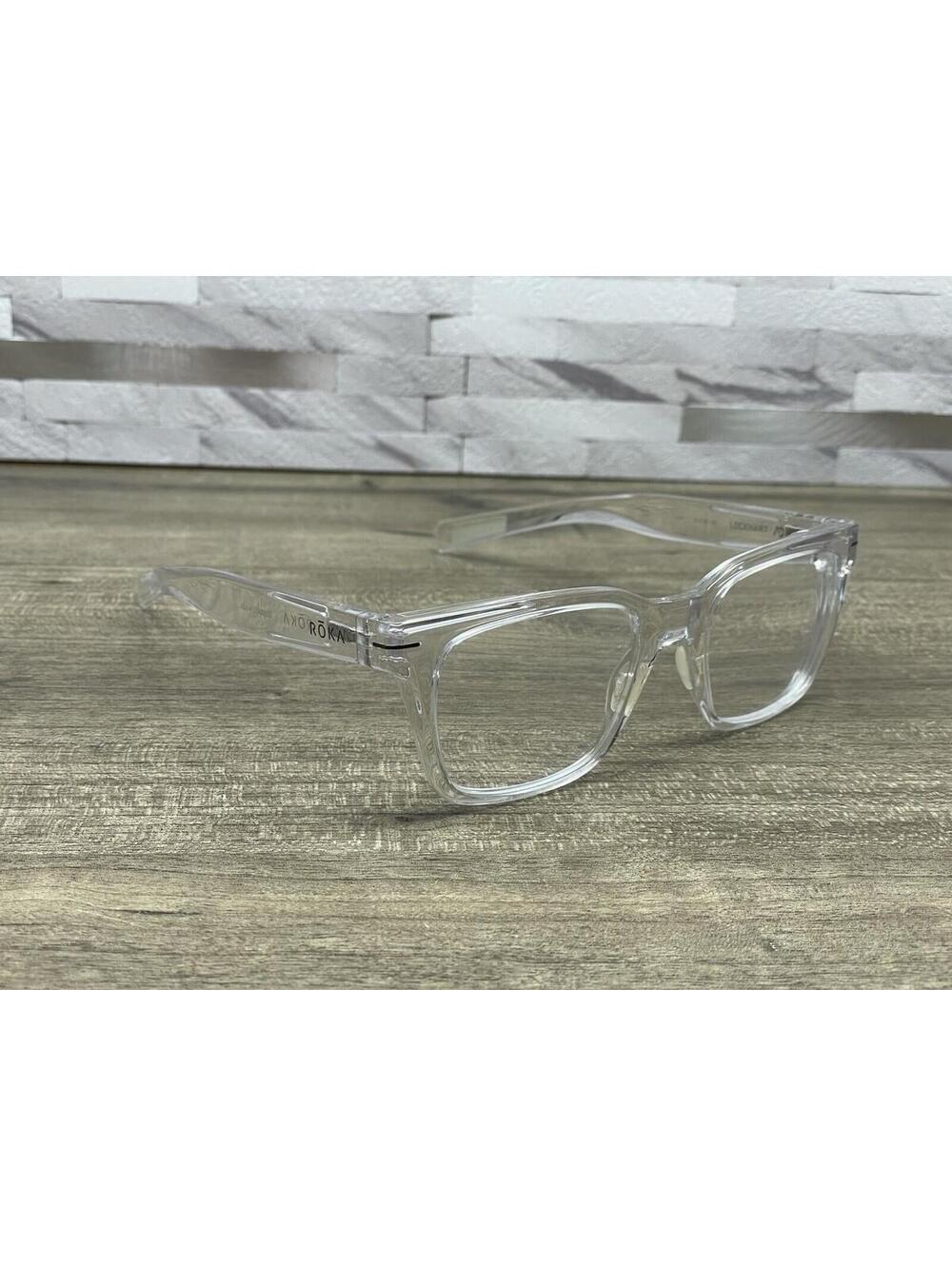 Roka Lockhart E7538-0251 Crystal Clear Translucent Eyeglasses Frames 51[]19-142